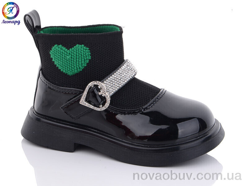 Туфлі Леопард F6619 black-green
