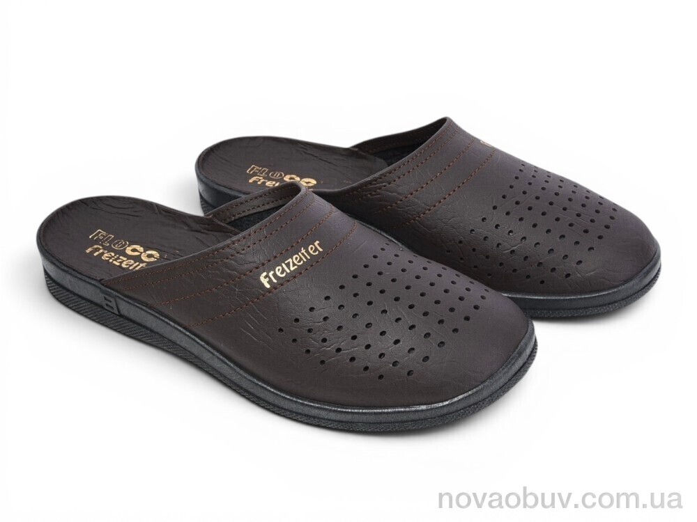 Шльопанці Rai shoes 95080507 коричневий