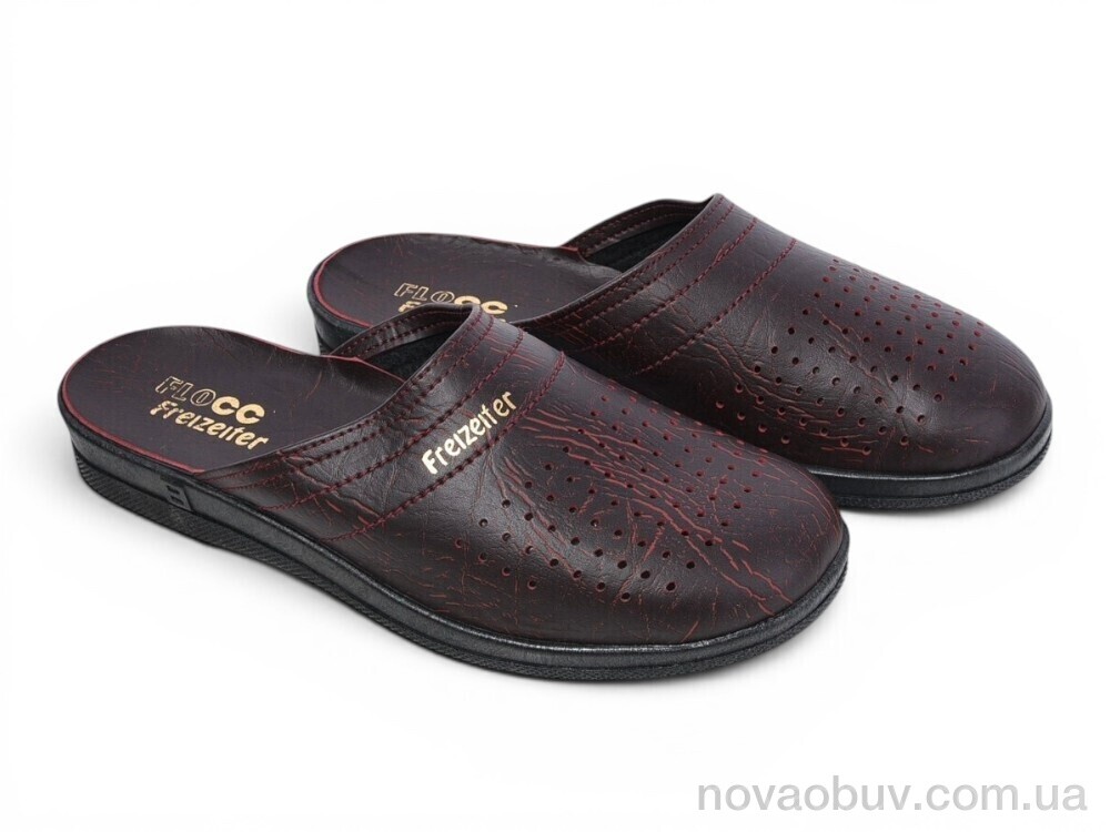 Шльопанці Rai shoes 95080501 бордовий
