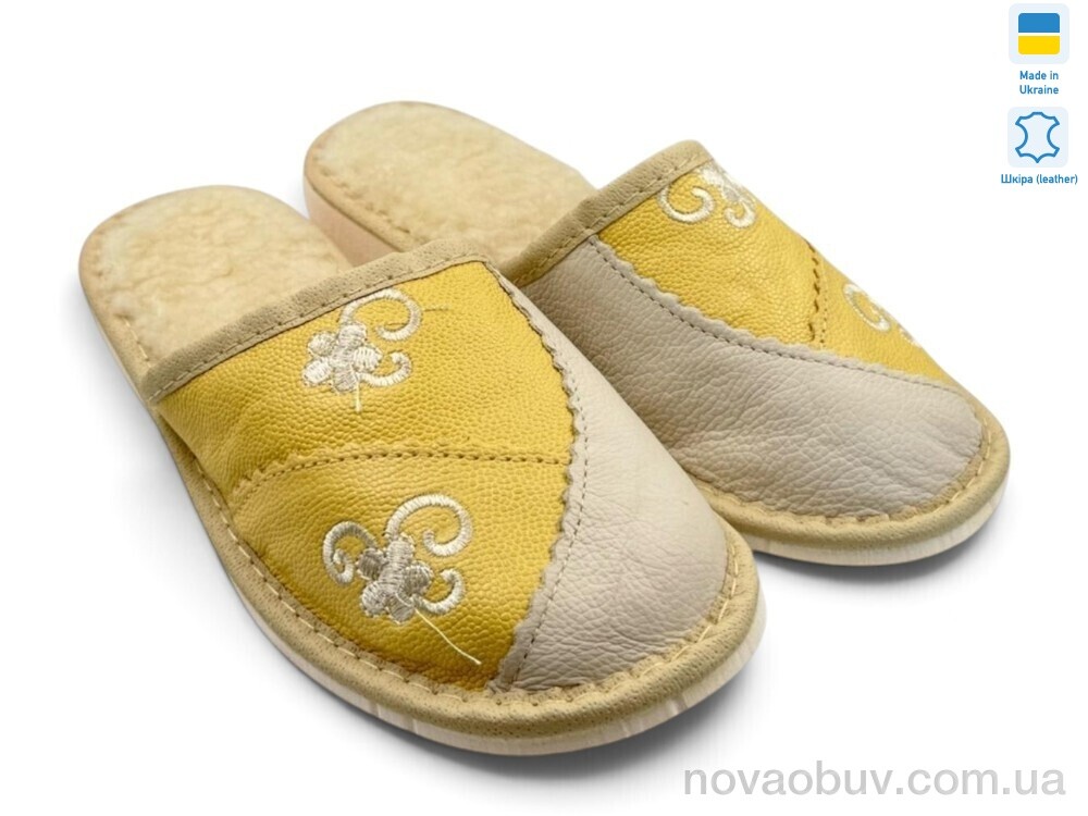Капці Rai shoes Тапмал 001 жовтий