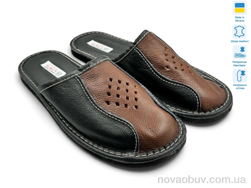 Капці Rai shoes Тапмал 004 чорний