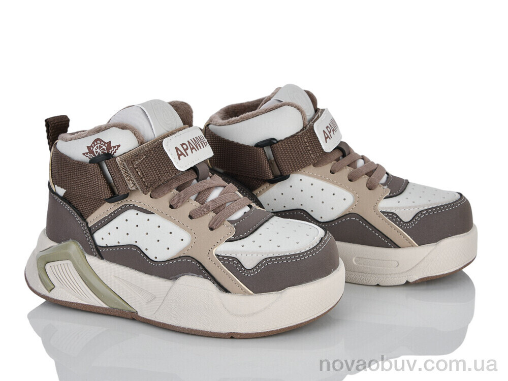 Кросівки Clibee-ShoSho ABQ1982P-1 beige-coffee
