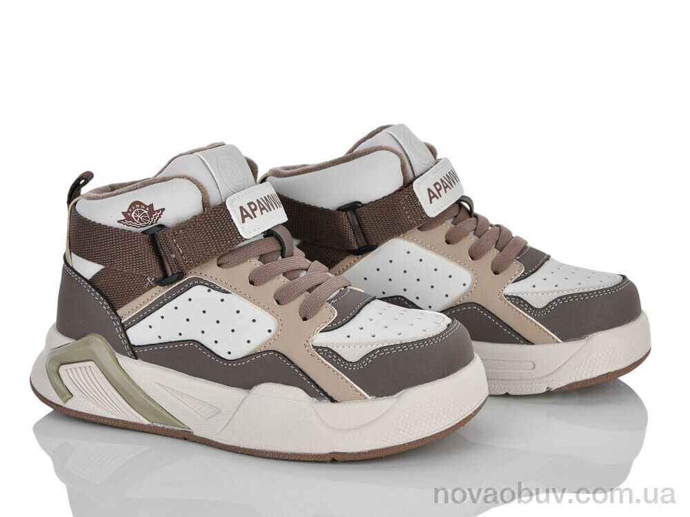 Кросівки Clibee-ShoSho ABQ1983P-1 beige-coffee