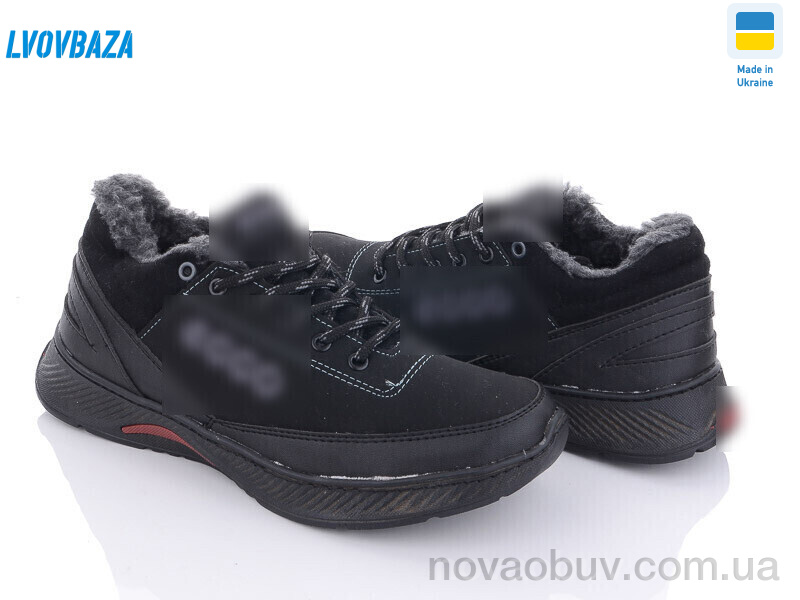 Кросівки Lvovbaza Ankor Т11 хутро чорний