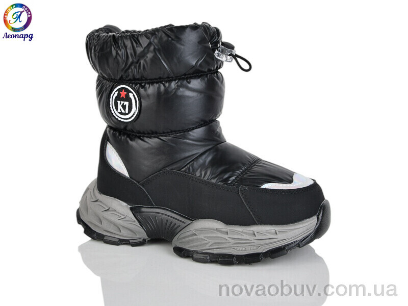 Дутики Леопард C11 black