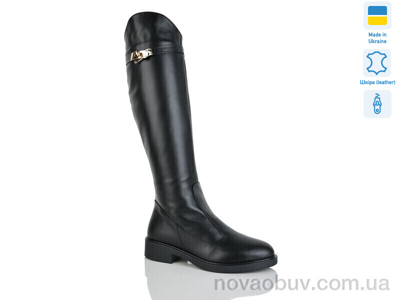 Чоботи Sali 2227 чорний к. єврозима