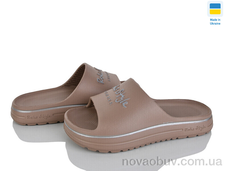 Шльопанці Rai shoes 540-020 коричневий