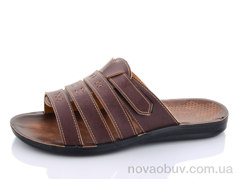 Шльопанці Oscar O10307 brown