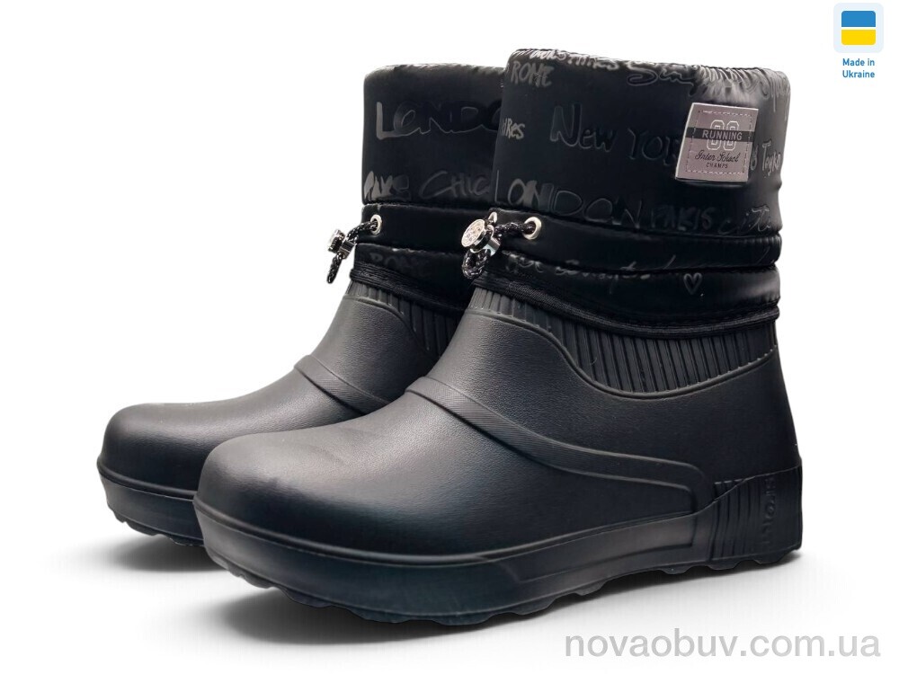 Чоботи з піни Rai shoes Е547 чорний