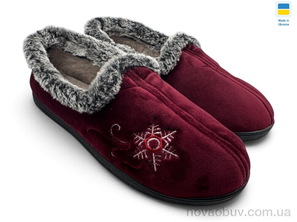 Капці Rai shoes 2202 бордо
