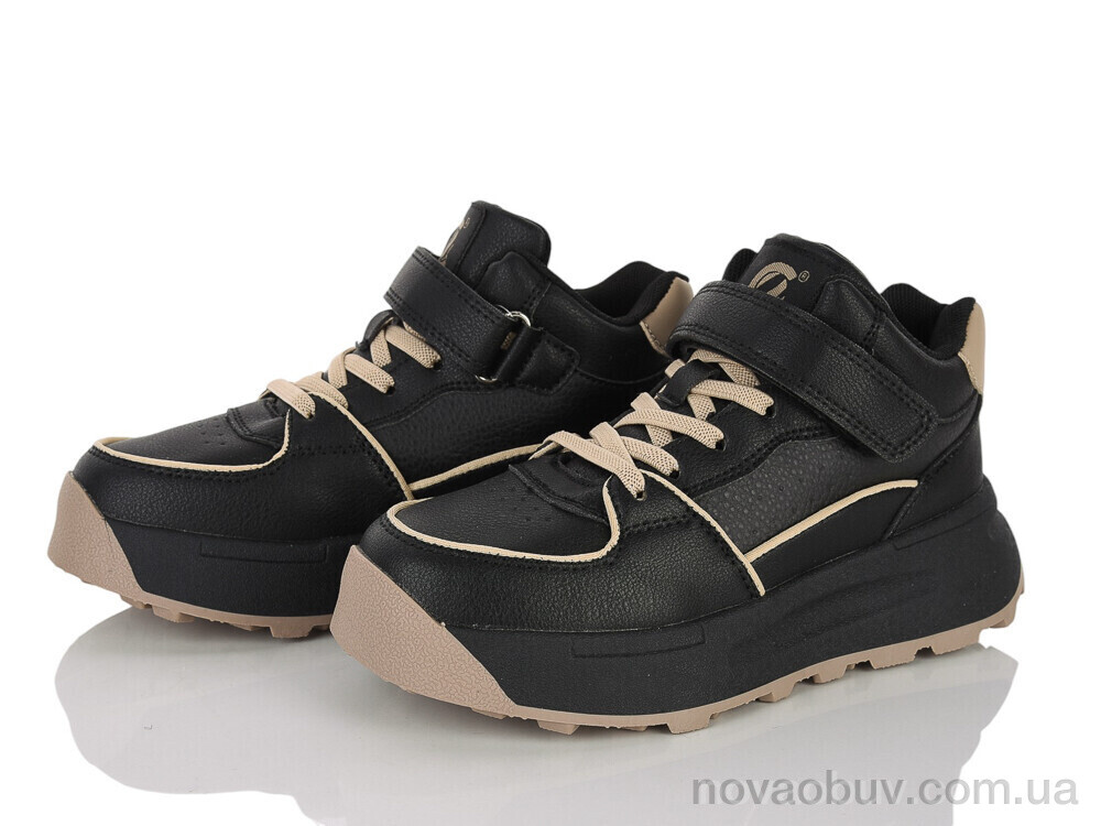 Кросівки Clibee-ShoSho KC511 black-khaki