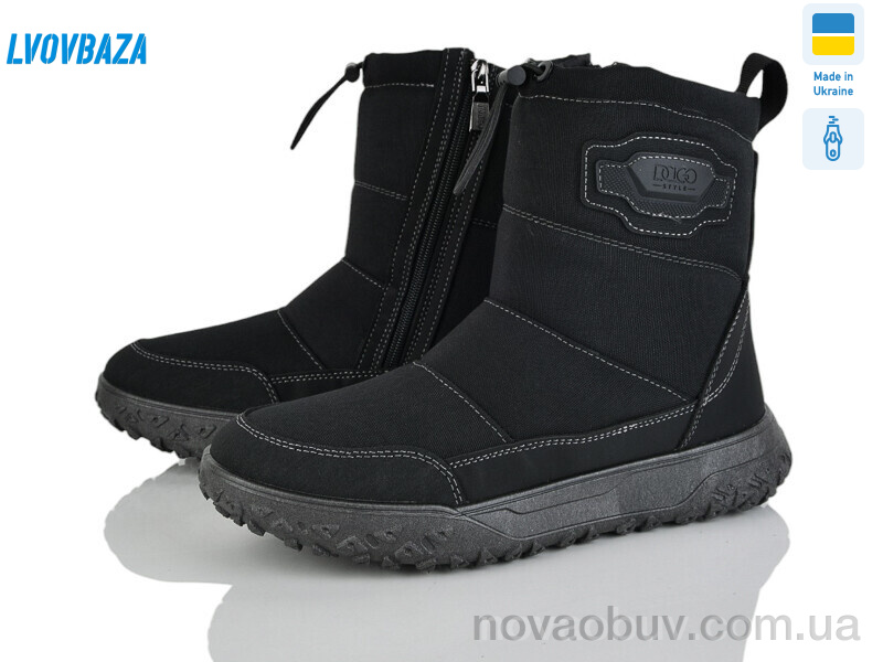 Дутики Lvovbaza Dago М24-04 чорний