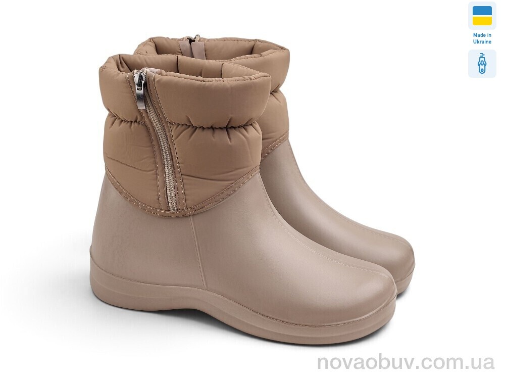 Чоботи з піни Rai shoes D338-1 DBg т.бежевий