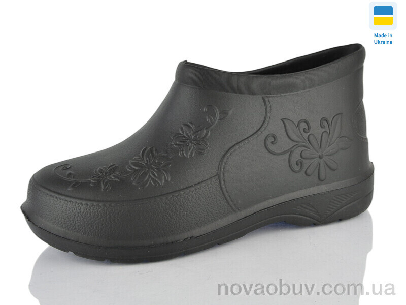 Галоші Lot Shoes Квітка холодний чорні