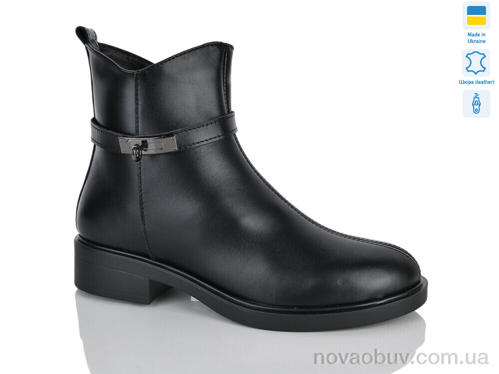 Черевики Sali 677 чорний к. зима