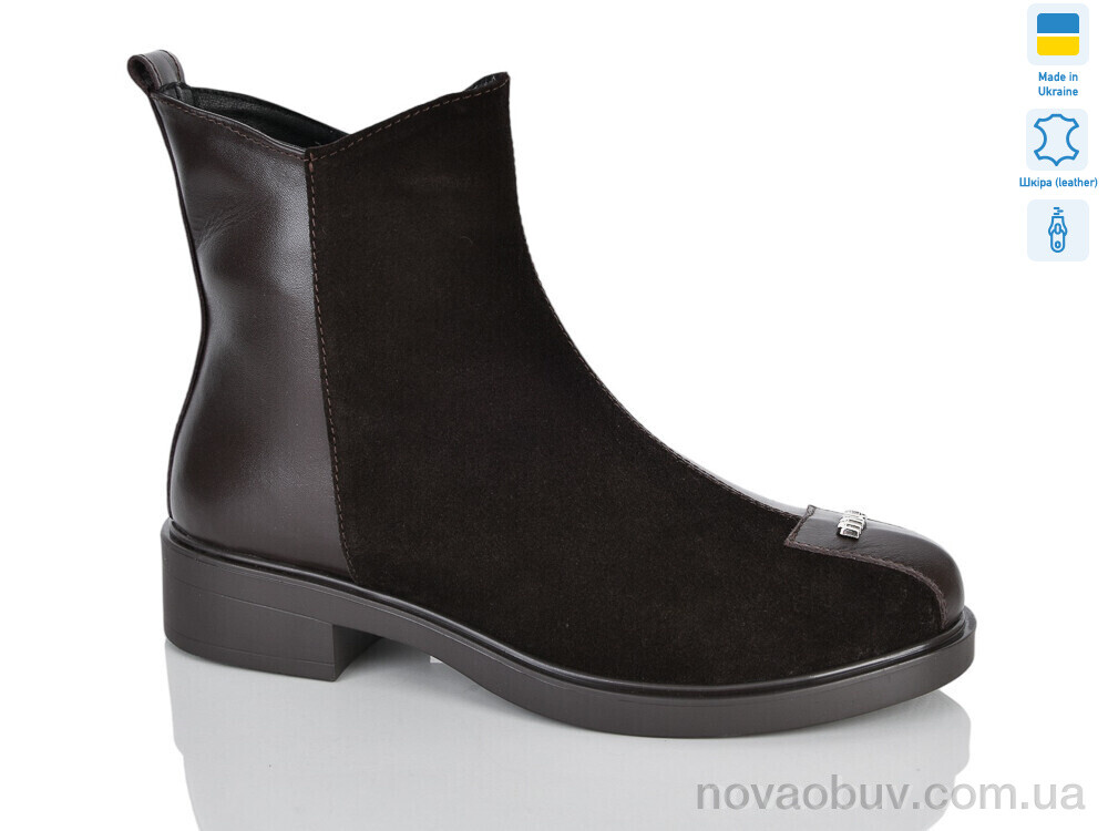 Черевики Sali 678 корич.к.з. зима