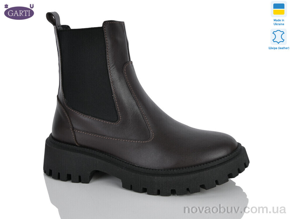 Черевики Garti 361 корич шкіра байка