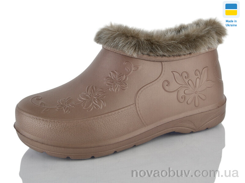 Галоші Lot Shoes Квіткв коричневий