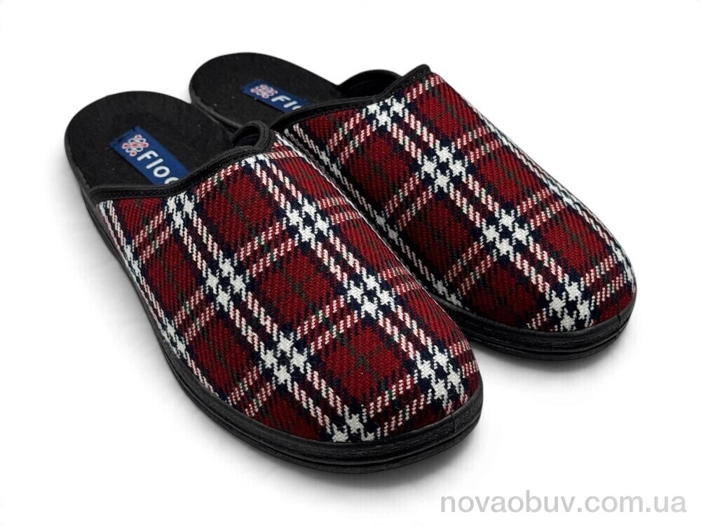Капці Rai shoes 74010349 бордовий