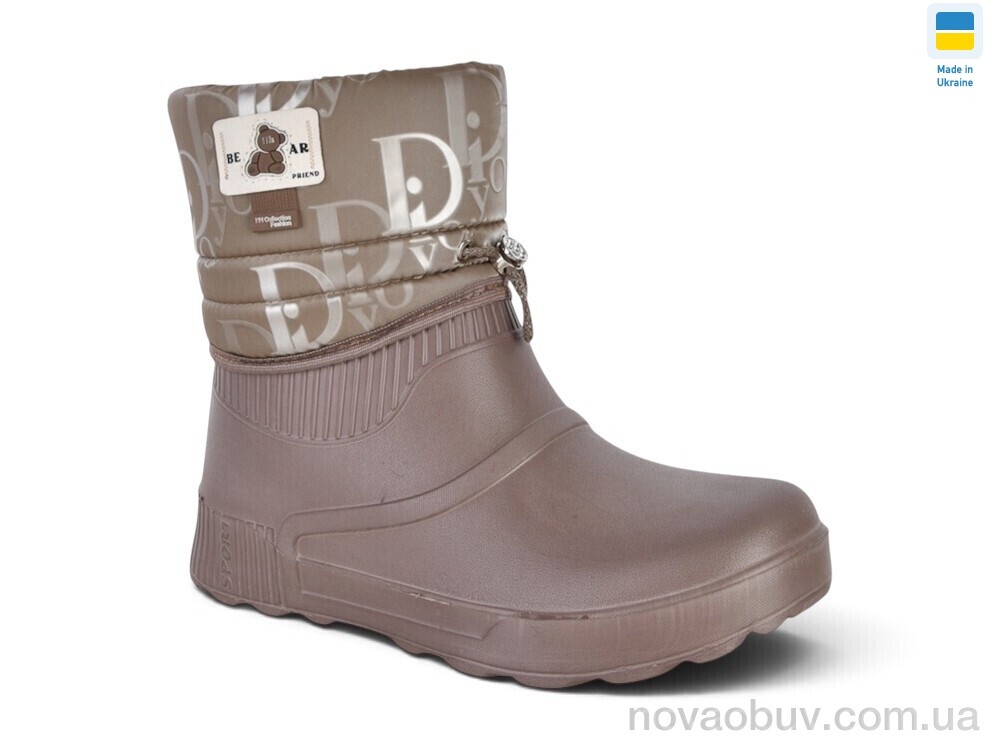 Чоботи з піни Rai shoes 547 кавовий
